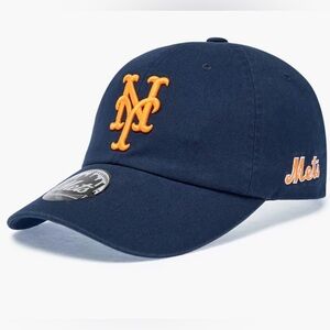 MLB Dark Blue Cap with Orange Logo